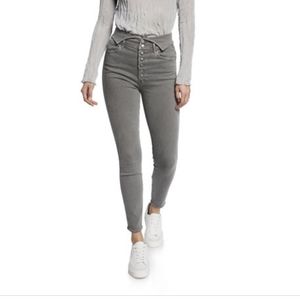 Mother 2016 Fit the SWOONER charcoal fold over y project gray snap ankle 26